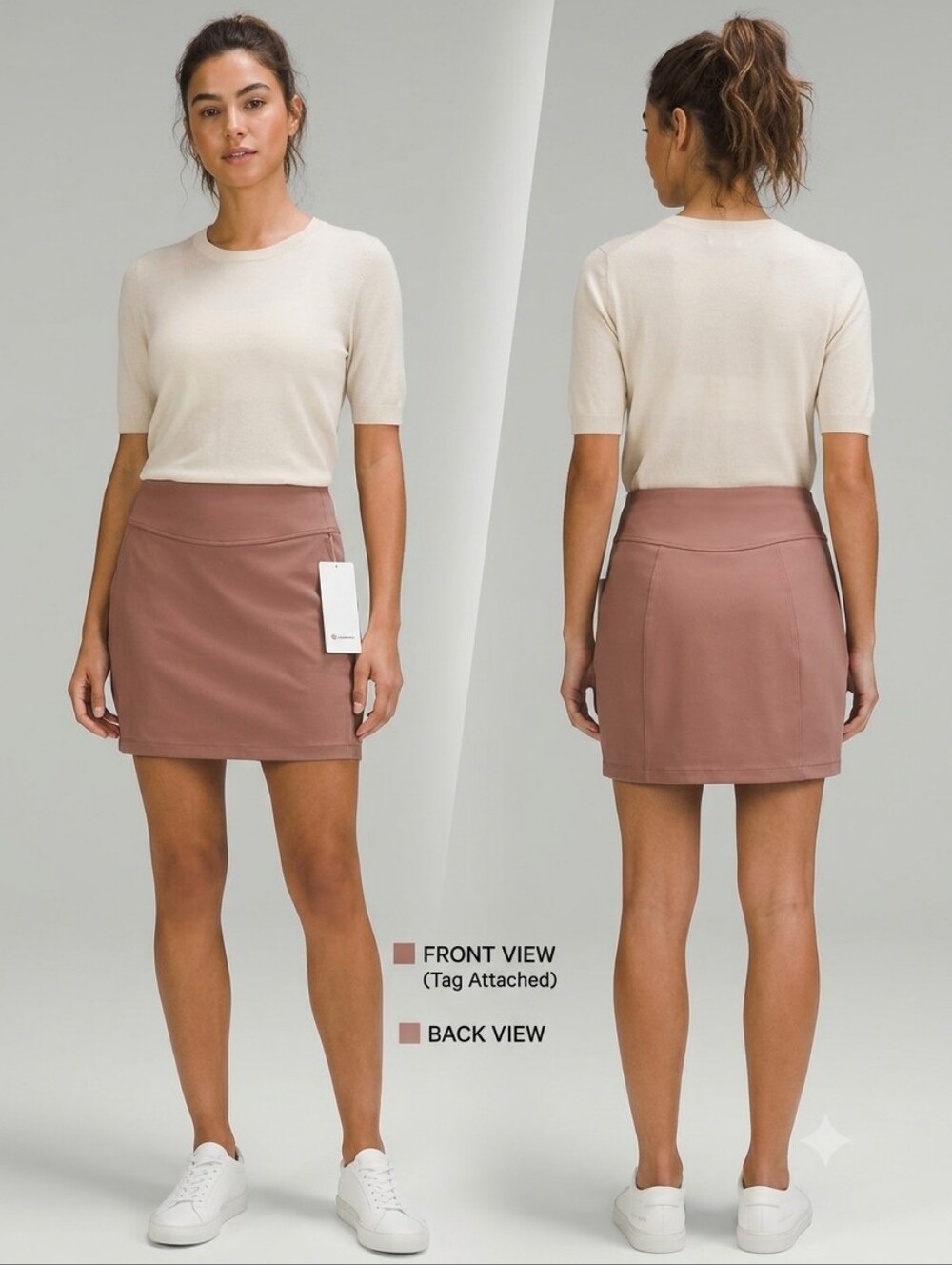 lululemon Scuba HR Rosewood Mini Skirt